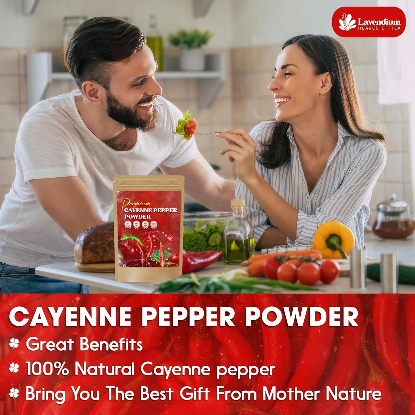 Premium Cayenne Pepper Powder - Pure Ground Red Pepper