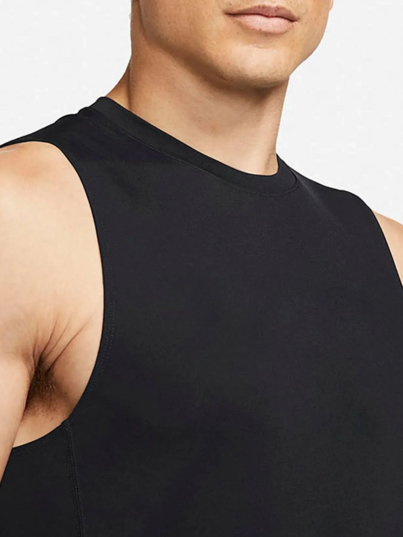 Débardeur de sport pour hommes grande taille à col rond
