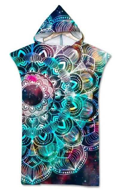 Wearable Pattern Beach Towel for Swimming and Relaxation