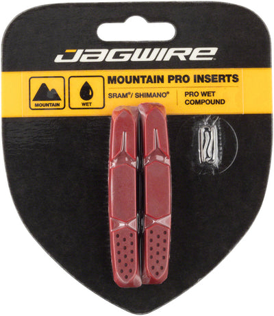 Jagwire Mountain Pro Brake Pad Replacement Insert - Red