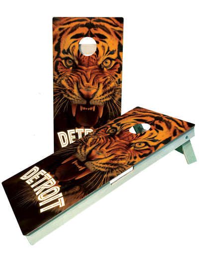 Premium Detroit Cornhole Boards - Ultimate Outdoor Fun - Korvel