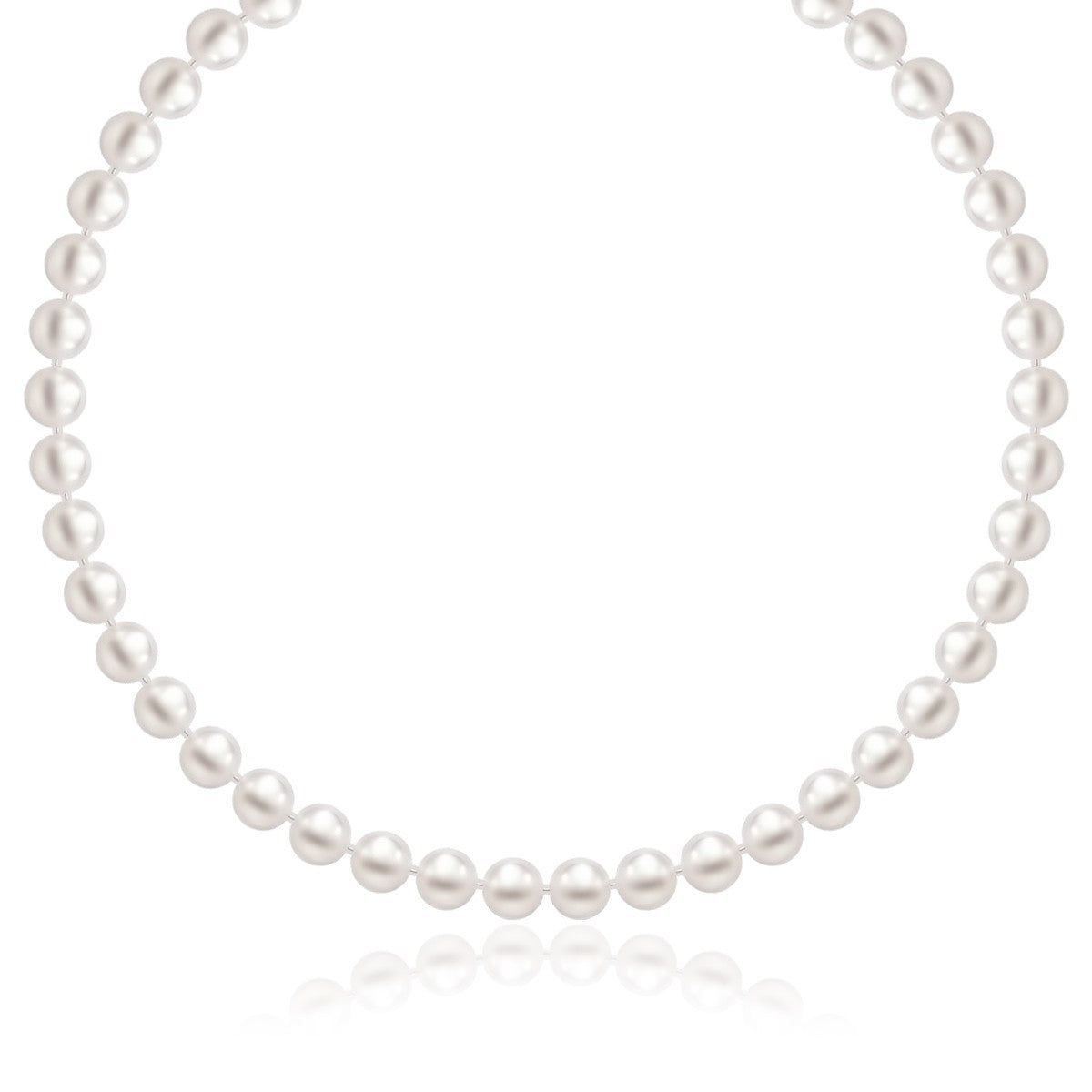 Collar de Oro Amarillo de 14k con Perlas Cultivadas de Agua Dulce