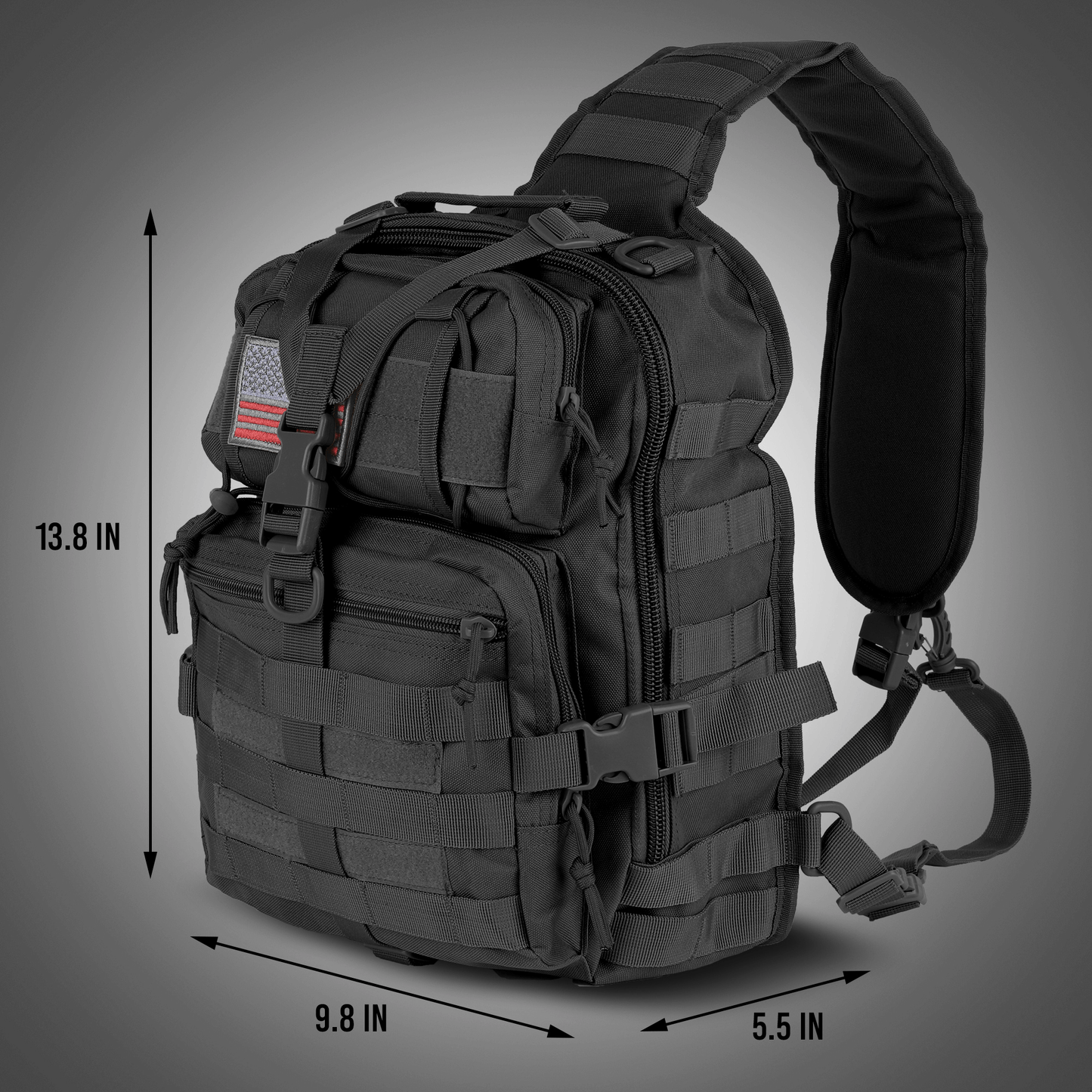XGear Tactical 14L Sling Bag Backpack with Adjustable Strap