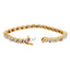 Bracelet en diamant taille ronde en or jaune 14K