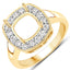 Anillo Semi Montura de Diamante Blanco Genuino de 0.48 Quilates en Oro Amarillo de 14K
