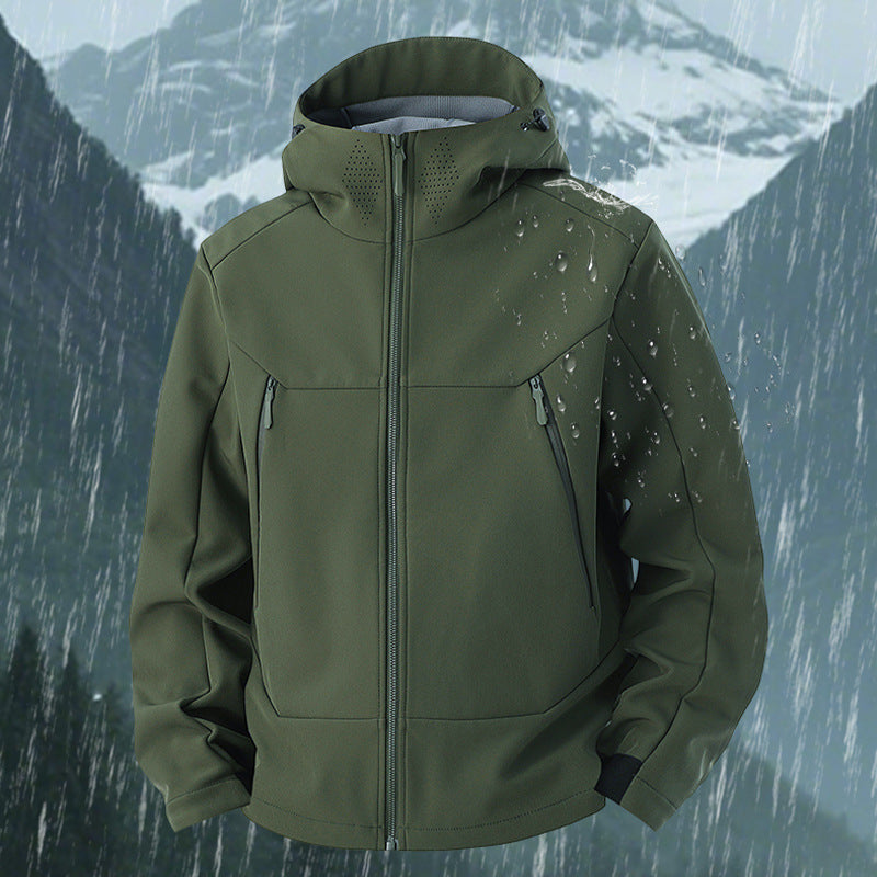 Veste imperméable et coupe-vent en soft shell pour homme
