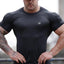 Camiseta de manga corta de cuello redondo para hombres en tallas grandes