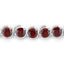Pulsera de Plata Esterlina .925 con Granate de 3.30 Quilates