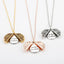 Collar de Letras Dobles Girasol