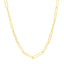 14k Yellow Gold Wire Paperclip Chain - Elegant Design