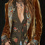 Long Sleeve Solid Color Stitching Lace Pleuche Coat