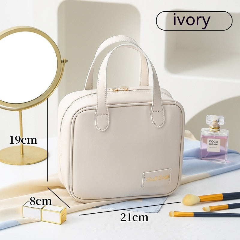 Premium PU Large Capacity Travel Makeup Organizer