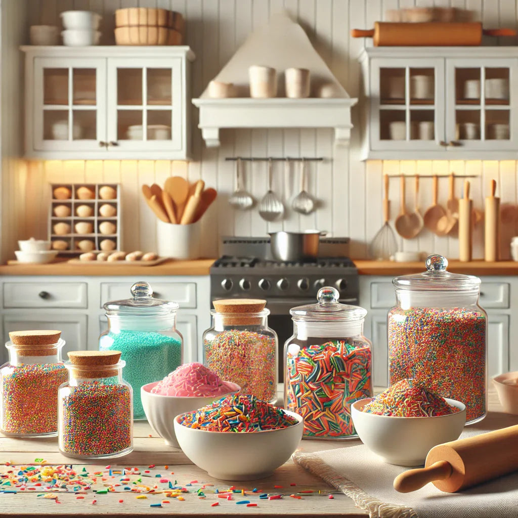 Sprinkles Comestibles Vibrantes - 15 Colores y Varios Pesos