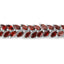 18.40 Carat Genuine Garnet .925 Sterling Silver Bracelet