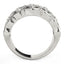 Diamond Studded Four Leaf Clover Ring in 14k White Gold