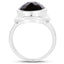 Anillo de Plata de Ley con Cuarzo Ahumado de 7.90 Quilates