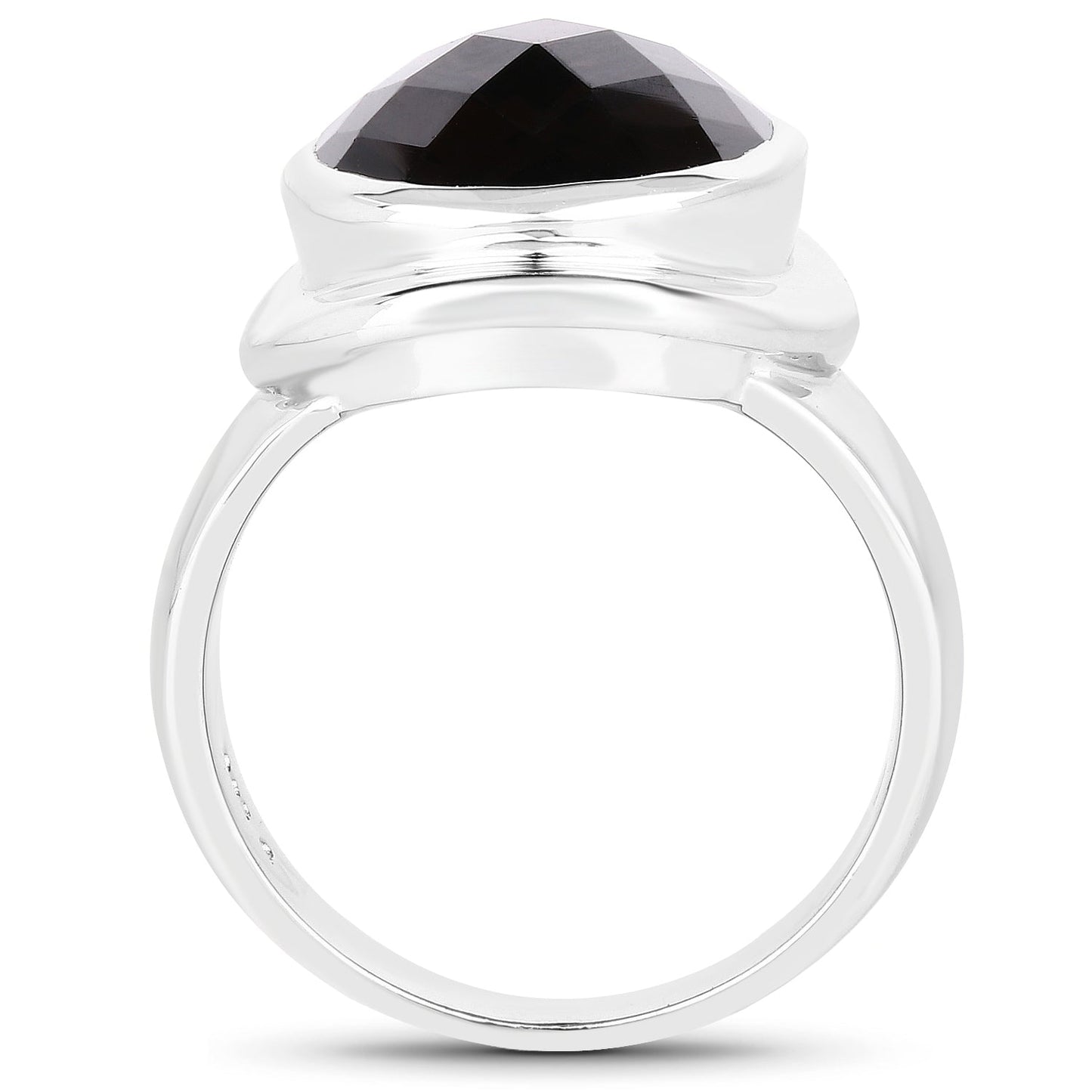 Anillo de Plata de Ley con Cuarzo Ahumado de 7.90 Quilates