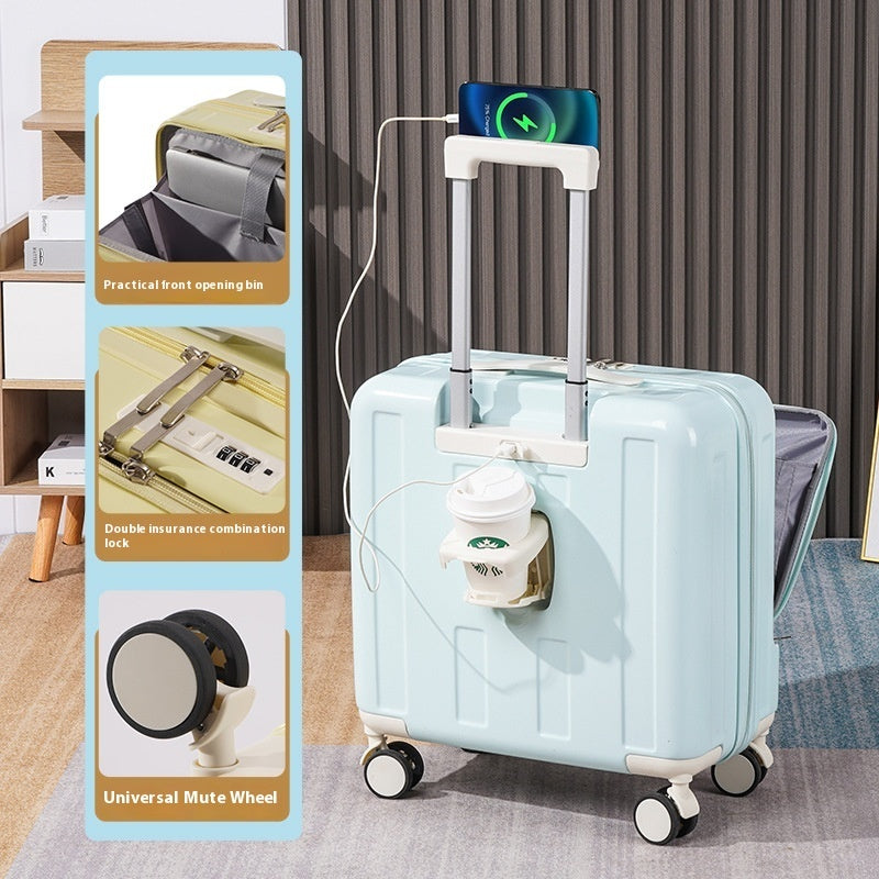Valise à roulettes multifonctionnelle premium de 18 pouces à ouverture complète