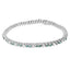 14K White Gold Diamond Martini Set Tennis Bracelet - 7 Inches