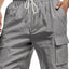 Men's Plus Size Cargo Shorts with Drawstring Waist