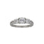 Bague de fiançailles en argent sterling avec zircon cubique véritable CZ