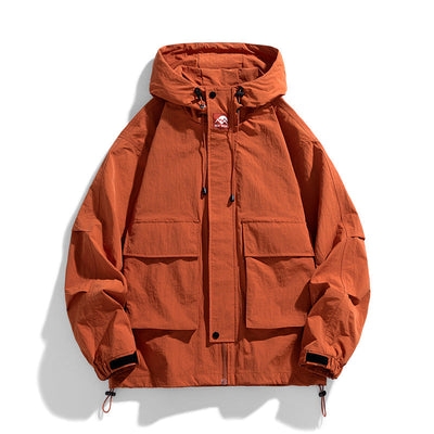 Premium Hooded Windproof Waterproof Jacket for Outdoor Use