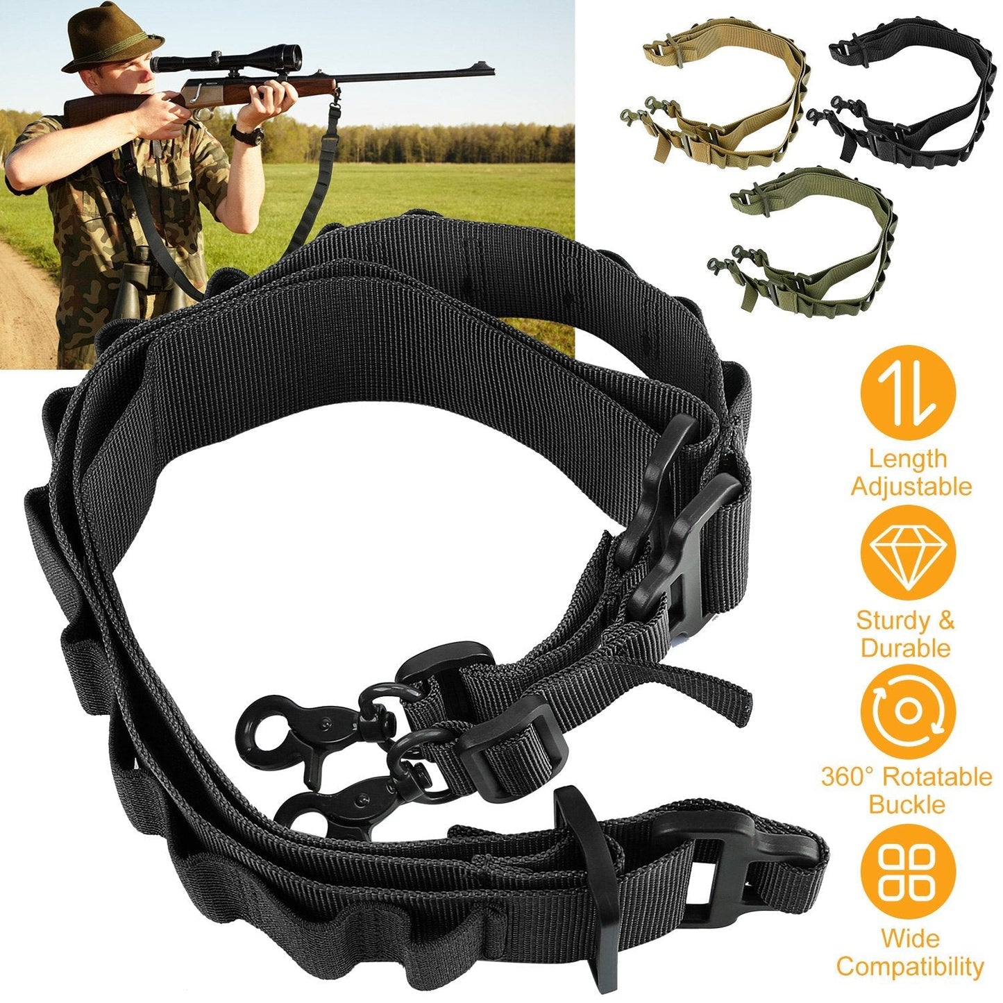 GBruno Tactical Shotgun Sling - Durable & Adjustable