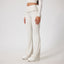 High Waist Hip Lift Lace Nude Feel Yoga Pants Running Fitness - Korvel
