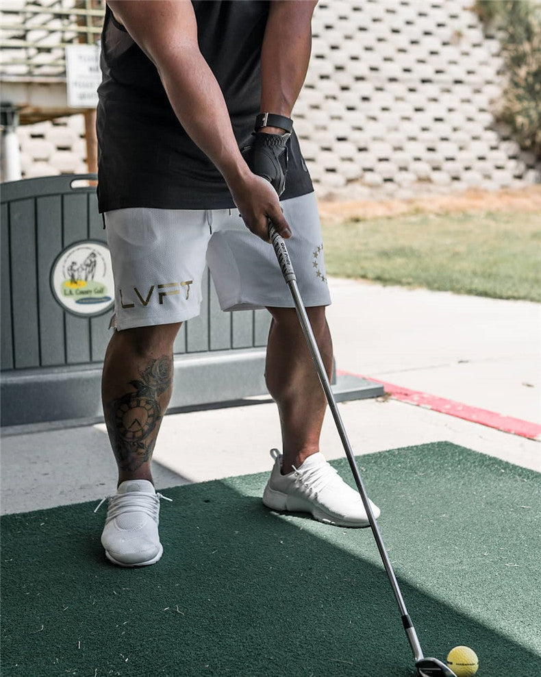Shorts d'entraînement en mesh respirant pour hommes à séchage rapide