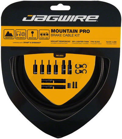 Jagwire Pro Brake Cable Kit for Mountain Bikes - Stealth Black