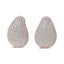 Boucles d'oreilles sculpturales en diamant micro-pavé en or rose 18K