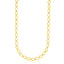 14k Two-Tone Gold Multi-Textured Oval Link Necklace