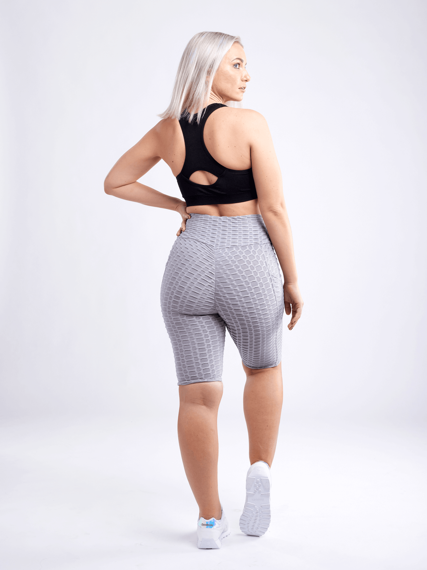 Shorts de yoga taille haute à fronces JupiterGear avec poches