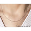 14k White Gold Round Cable Link Chain - 1.1mm