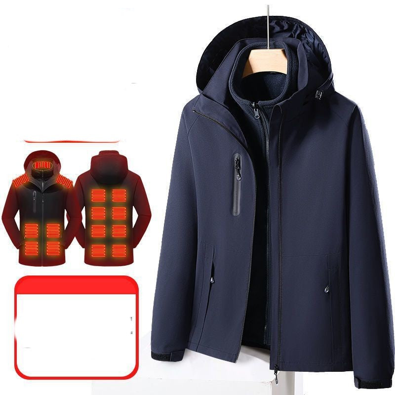 Smart Electric Heating Shell Jacket - Three-in-One