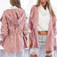 Women's Lightweight Hooded Trench Coat