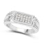 0.27 Carat Genuine White Diamond Sterling Silver Engagement Ring
