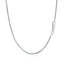 Chaîne Franco en Or Blanc 14k - 0,9 mm Élégance