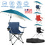 GBruno Foldable Beach Chair with Canopy