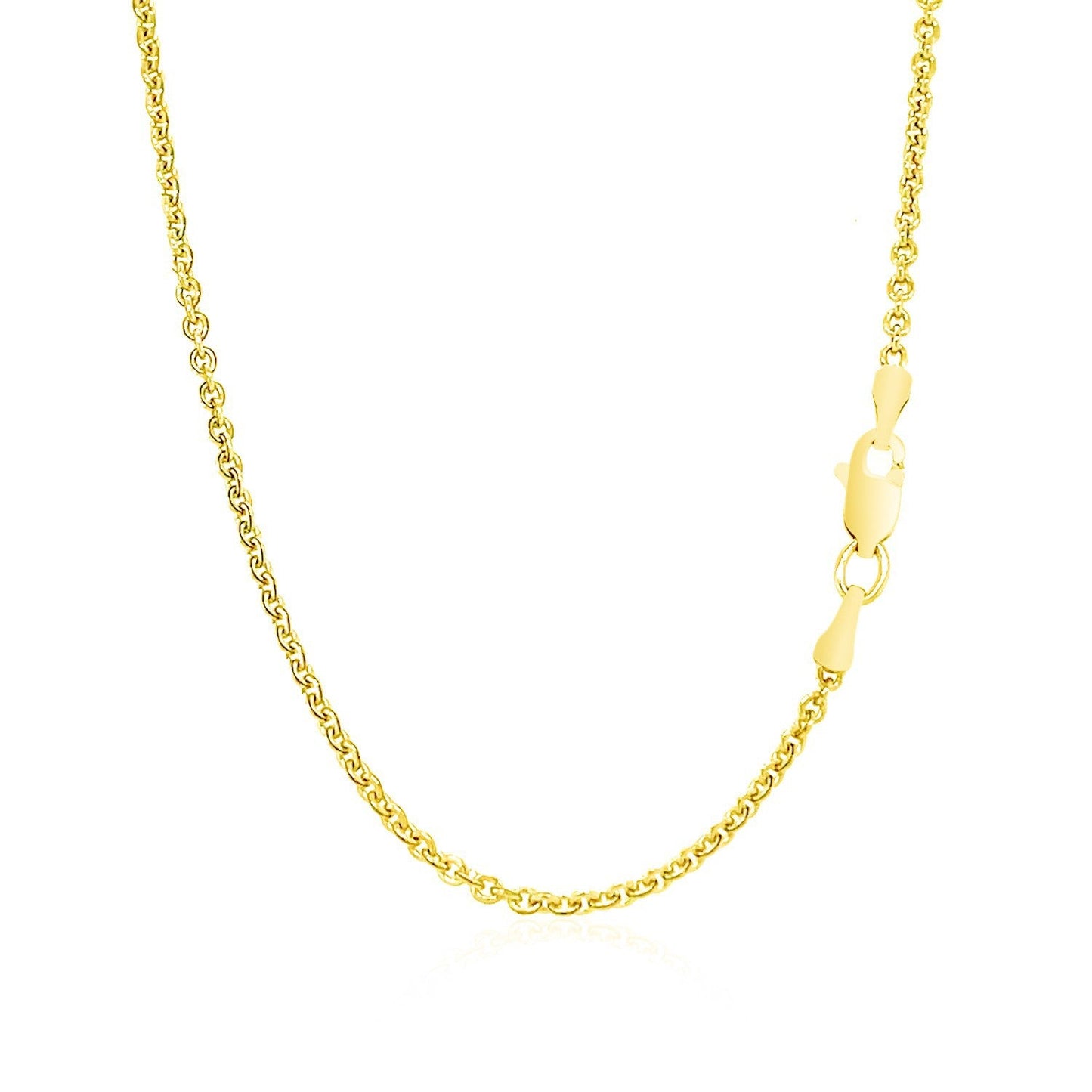 Cadena de eslabones cable Forsantina Lite de oro amarillo de 14k - 1.9mm