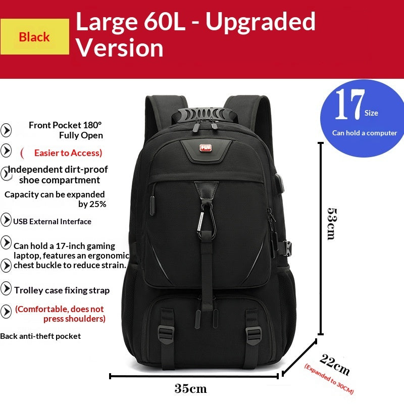 Mochila de Senderismo Impermeable Premium con Capacidad Extra Grande