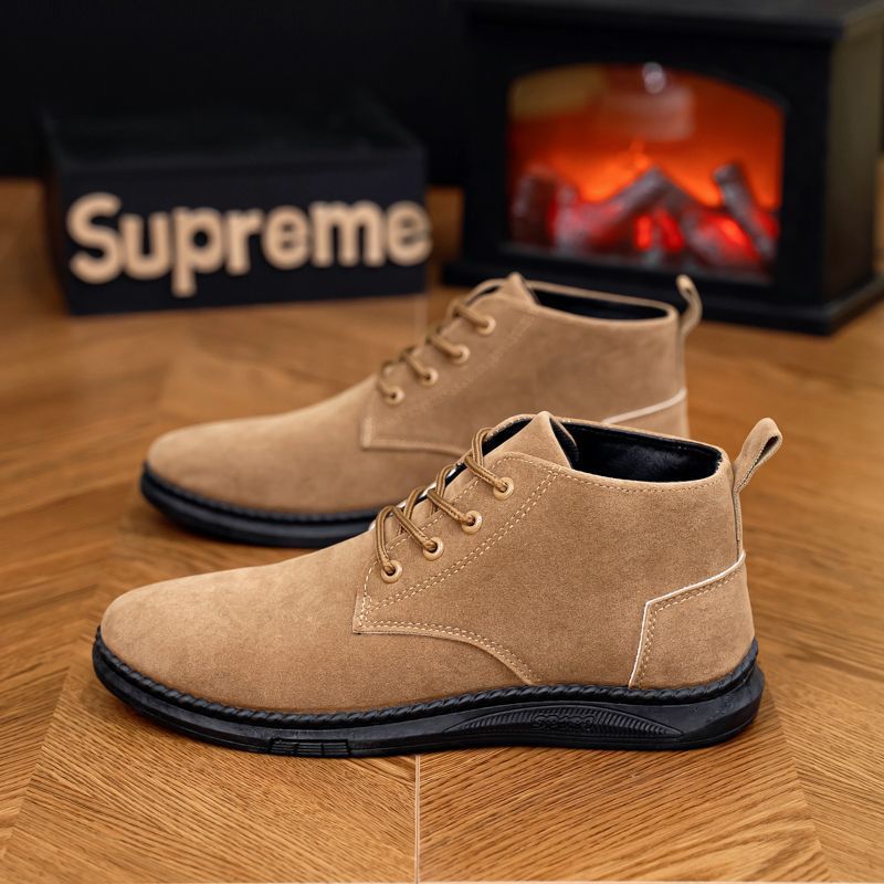 Trendy Men's High-Top Martin Boots for Casual Wear