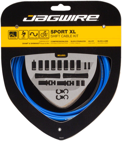 Jagwire Sport XL Shift Cable Kit for SRAM/Shimano - Blue