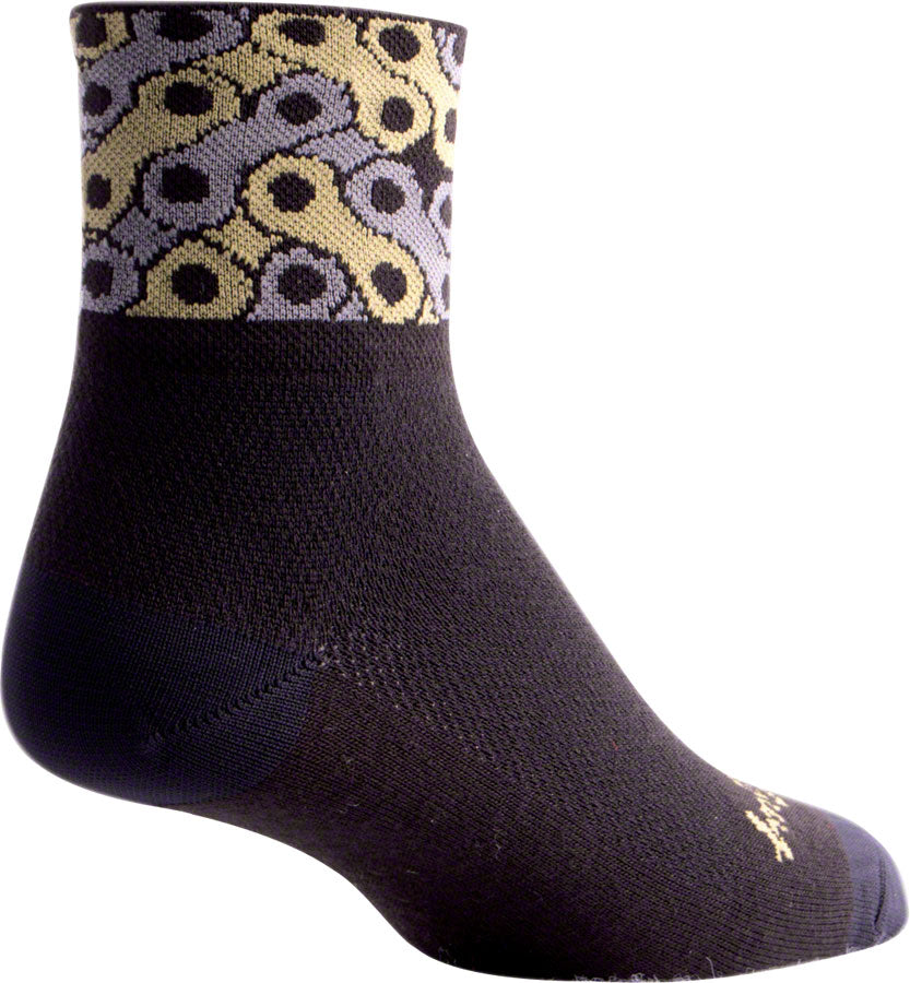 Chaussettes SockGuy Classic Links - 3" Noir Petit/Moyen