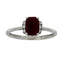 Anillo de Rubí y Diamante de 1.38ct en Oro Blanco de 14KT