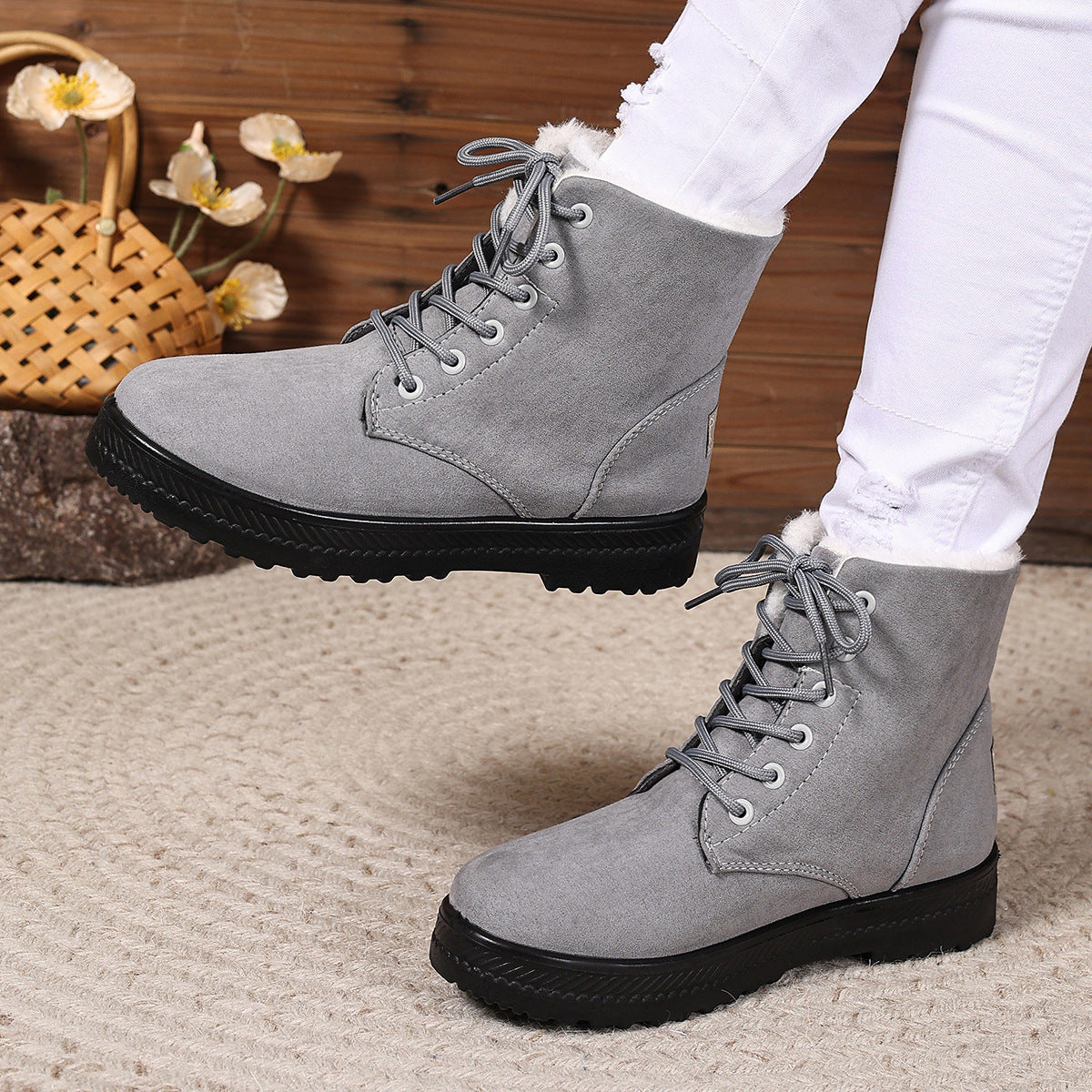 Women's Fashionable Waterproof High-top Snow Boots