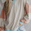 Colorblock Patchwork Drop Shoulder Sweatshirt