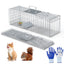 Trampa Humana para Animales Vivos - 27x7.5x8in Trampa de Acero Plegable