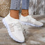 Zapatillas de Plataforma Altas con Cordones Transpirables para Mujer