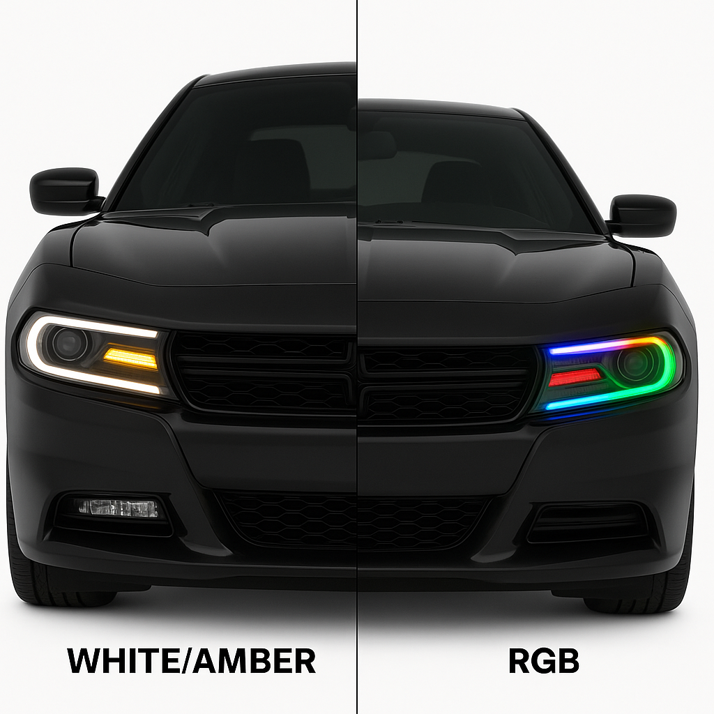 Phare LED SPDZ1 Hellfire pour Dodge Charger 2015–2024